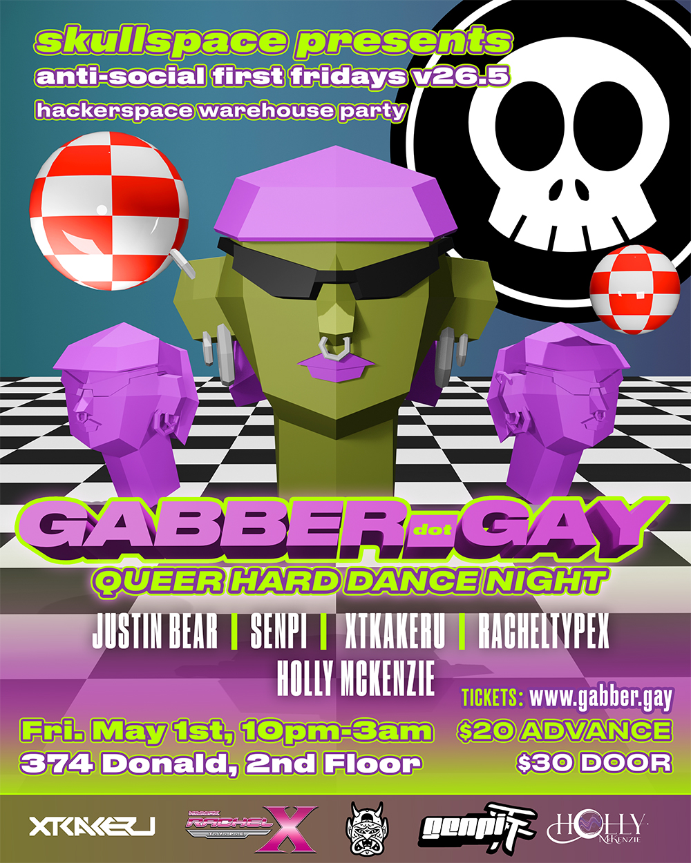 Event poster for GABBER.GAY